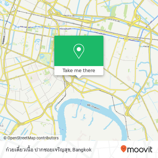 ก๋วยเตี๋ยวเนื้อ ปากซอยเจริญสุข map