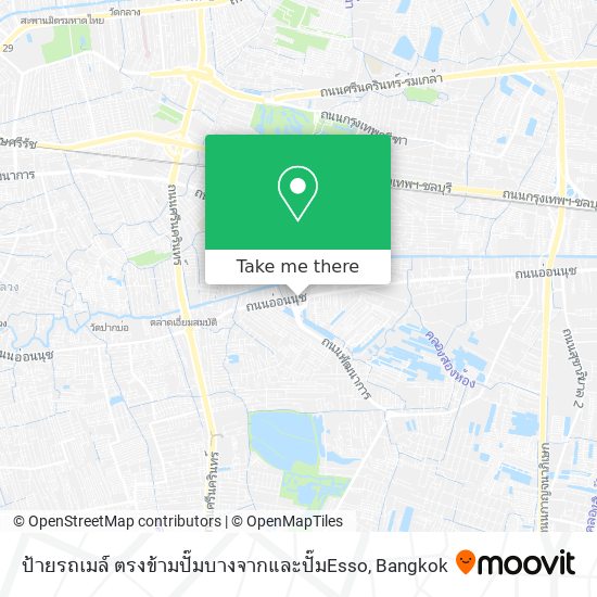ป้ายรถเมล์ ตรงข้ามปั๊มบางจากและปั๊มEsso map