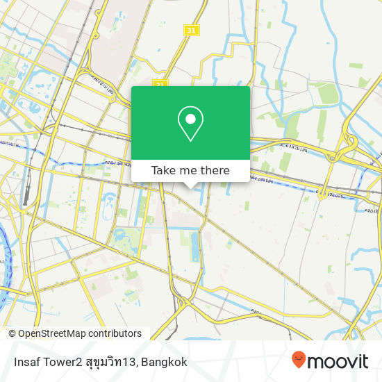 Insaf Tower2 สุขุมวิท13 map