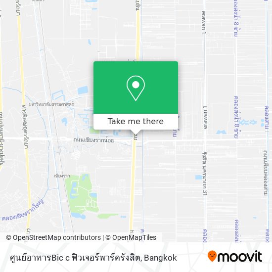 ศูนย์อาหารBic c ฟิวเจอร์พาร์ครังสิต map