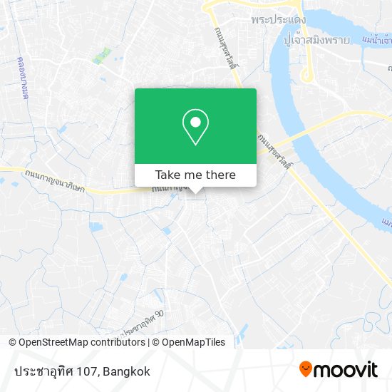 ประชาอุทิศ 107 map
