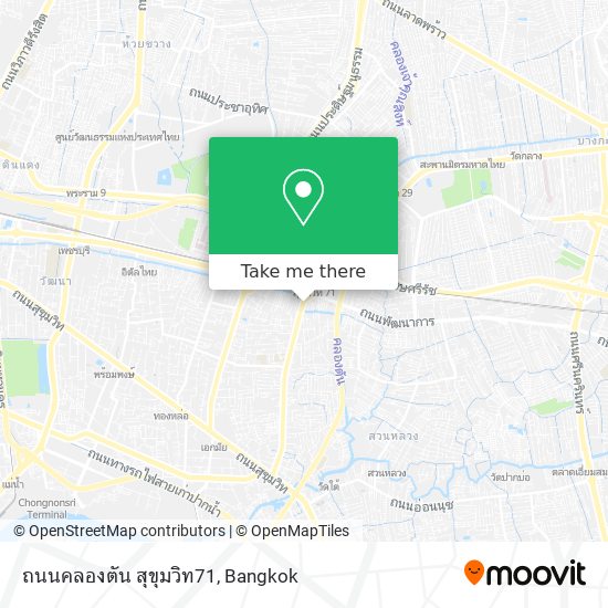 ถนนคลองตัน สุขุมวิท71 map