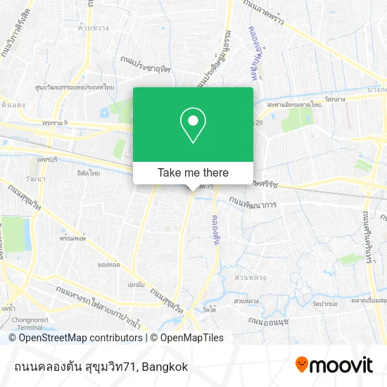 ถนนคลองตัน สุขุมวิท71 map