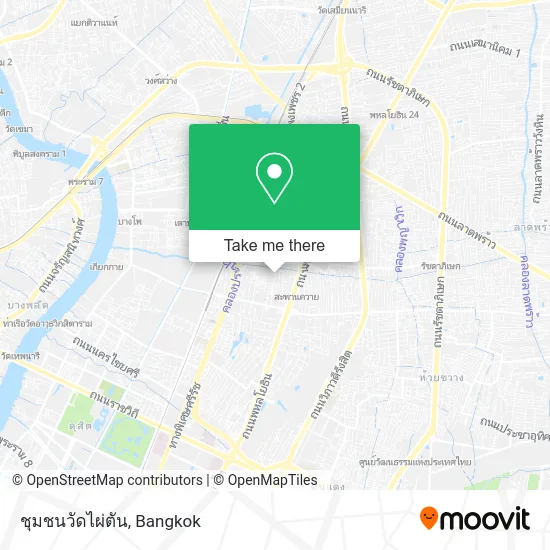 ชุมชนวัดไผ่ตัน map