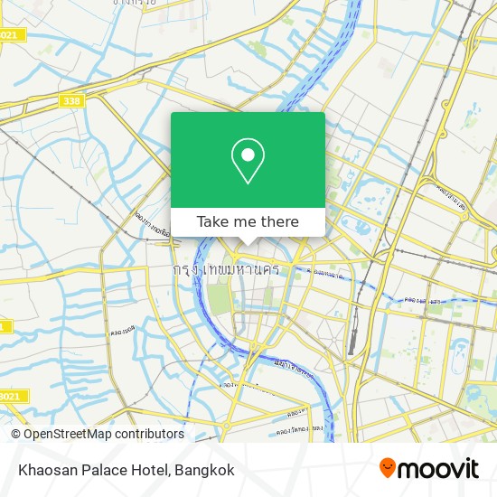 Khaosan Palace Hotel map