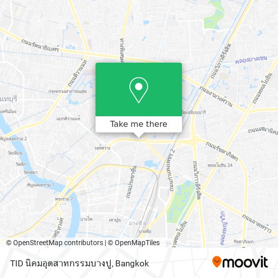 TID นิคมอุตสาหกรรมบางปู map