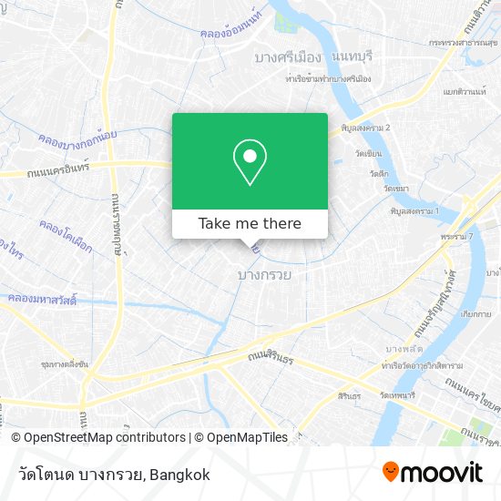 วัดโตนด บางกรวย map