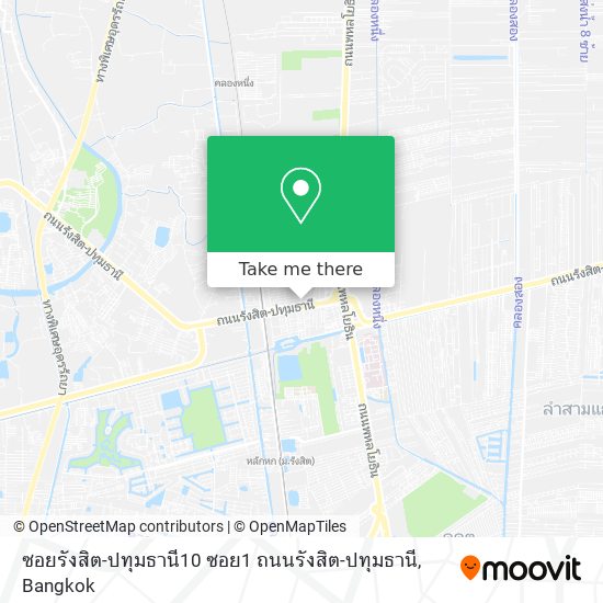 ซอยรังสิต-ปทุมธานี10 ซอย1 ถนนรังสิต-ปทุมธานี map