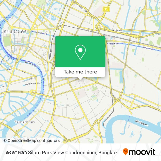 ดงดาหลา Silom Park View Condominium map