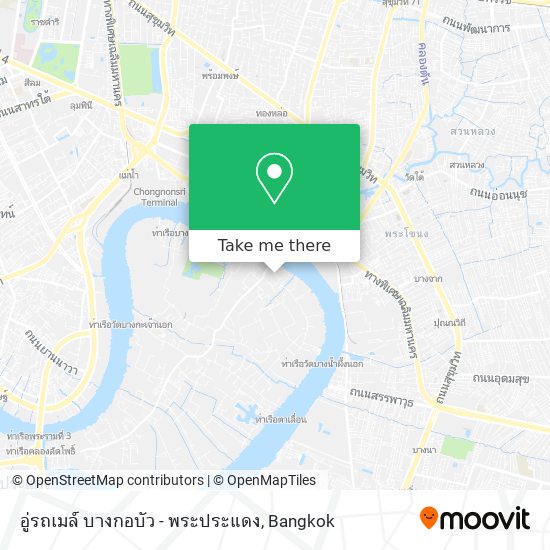 อู่รถเมล์ บางกอบัว - พระประแดง map