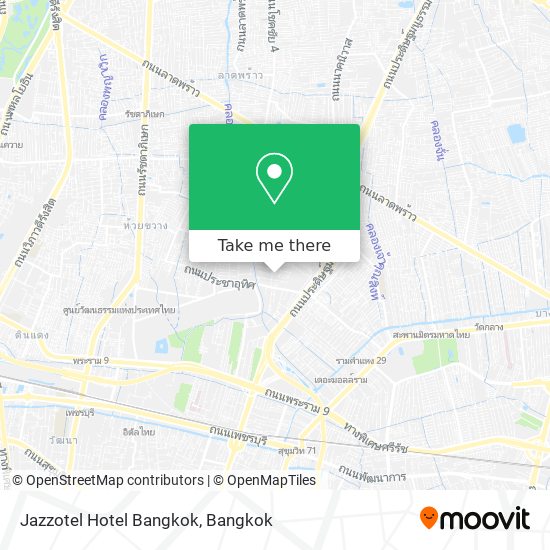 Jazzotel Hotel Bangkok map