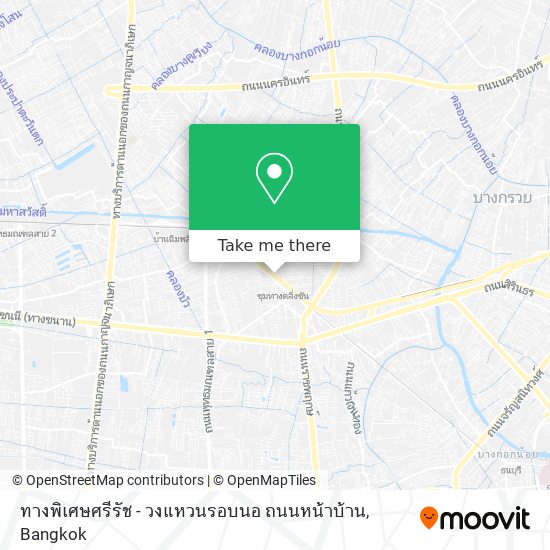 ทางพิเศษศรีรัช - วงแหวนรอบนอ ถนนหน้าบ้าน map