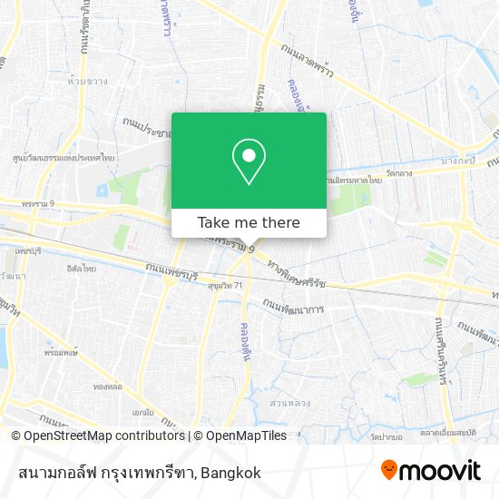 สนามกอล์ฟ กรุงเทพกรีฑา map