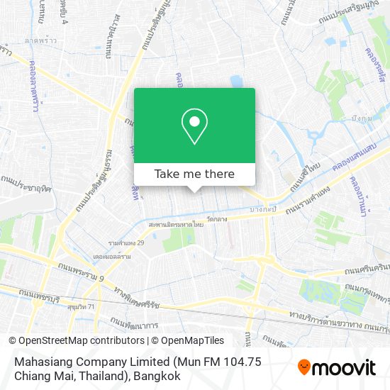 Mahasiang Company Limited (Mun FM 104.75 Chiang Mai, Thailand) map
