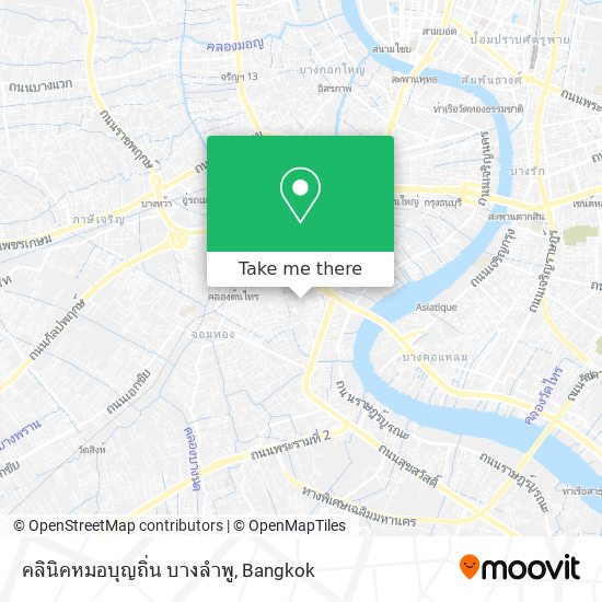 คลินิคหมอบุญถิ่น บางลำพู map