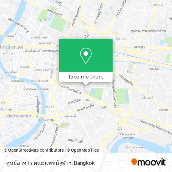 ศูนย์อาหาร คณะแพทย์จุฬาฯ map