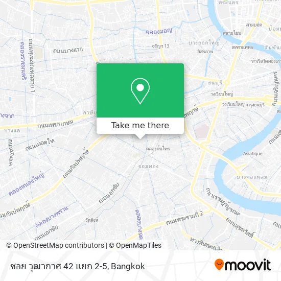 ซอย วุฒากาศ 42 แยก 2-5 map