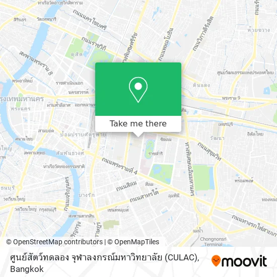 ศูนย์สัตว์ทดลอง จุฬาลงกรณ์มหาวิทยาลัย (CULAC) map