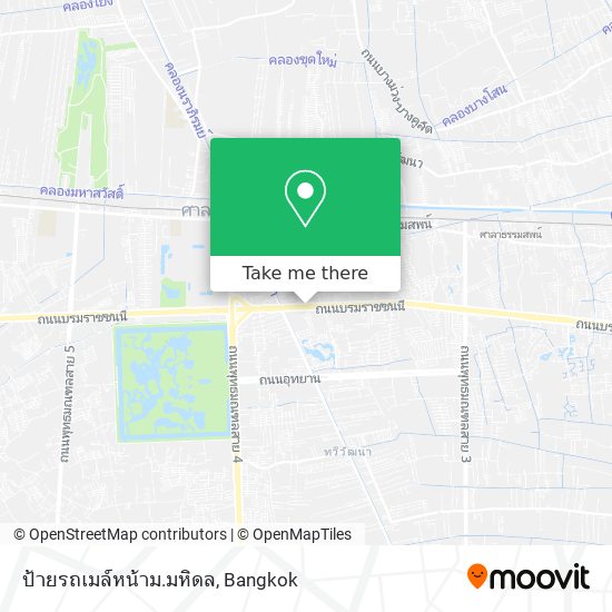 ป้ายรถเมล์หน้าม.มหิดล map