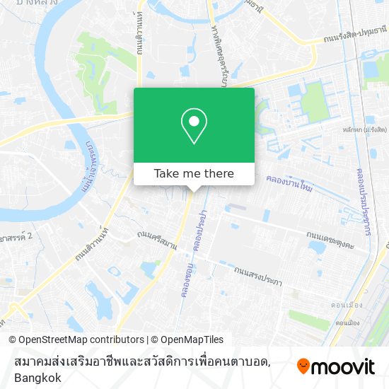 สมาคมส่งเสริมอาชีพและสวัสดิการเพื่อคนตาบอด map