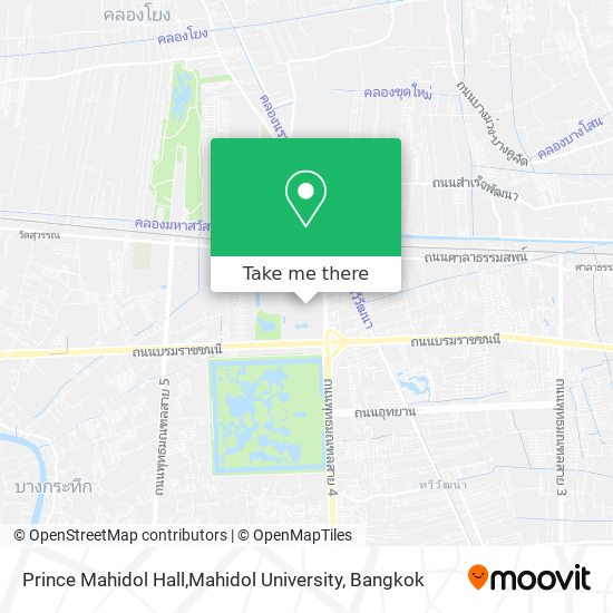 Prince Mahidol Hall,Mahidol University map