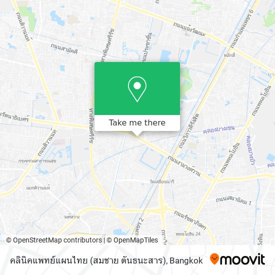 คลินิคแพทย์แผนไทย (สมชาย ตันธนะสาร) map