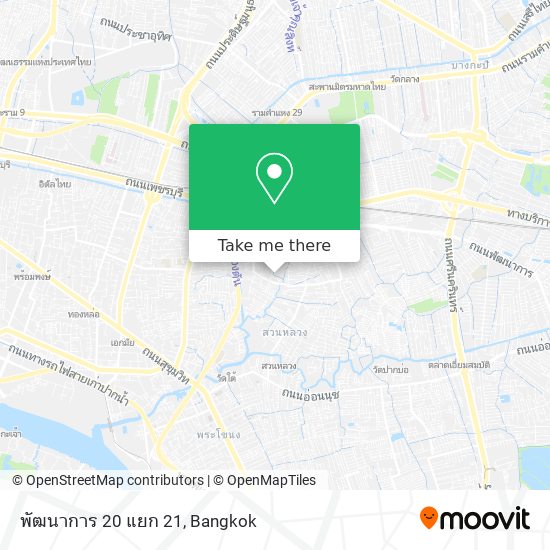 พัฒนาการ 20 แยก 21 map