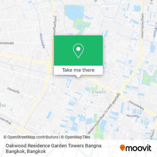 Oakwood Residence Garden Towers Bangna Bangkok map