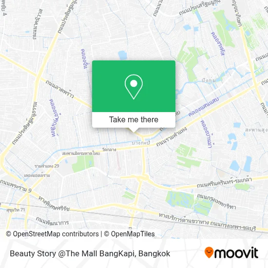 Beauty Story @The Mall BangKapi map