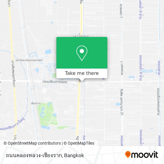 ถนนคลองหลวง-เชียงราก map