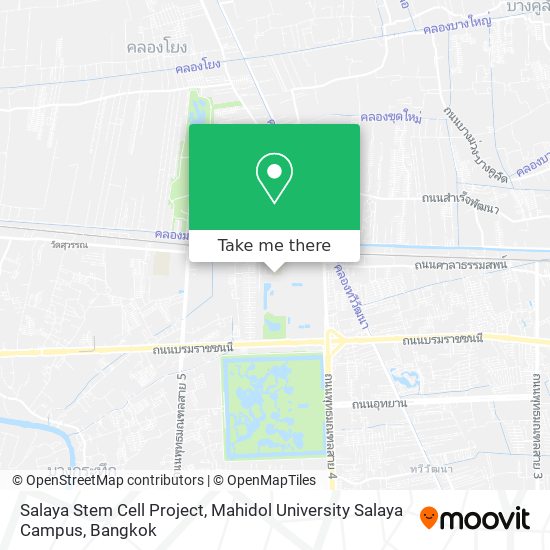 Salaya Stem Cell Project, Mahidol University Salaya Campus map
