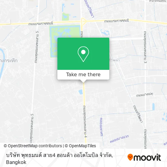 บริษัท พุทธมนต์ สาย4 ฮอนด้า ออโตโมบิล จำกัด map