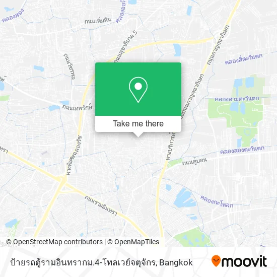 ป้ายรถตู้รามอินทรากม.4-โทลเวย์จตุจักร map