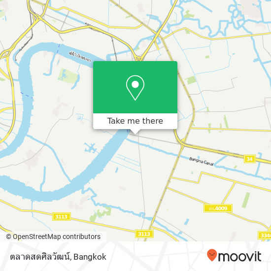 ตลาดสดศิลวัฒน์ map