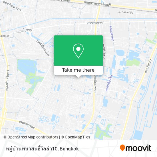 หมู่บ้านพนาสนธิ์วิลล่า10 map