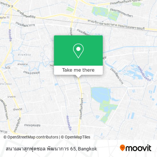 สนามผาสุกฟุตซอล พัฒนาการ 65 map