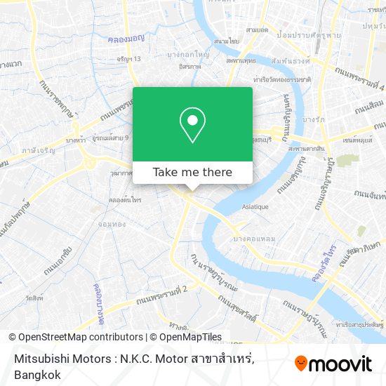 Mitsubishi Motors : N.K.C. Motor สาขาสำเหร่ map