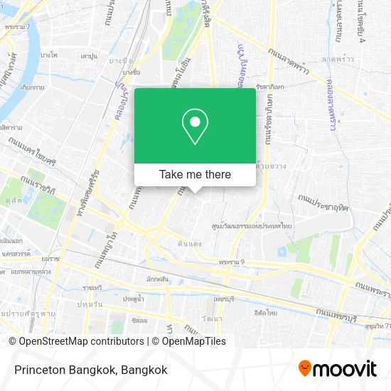 Princeton Bangkok map