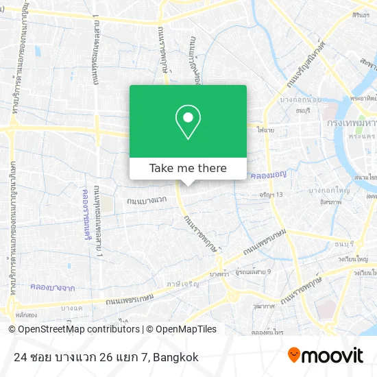 24 ซอย บางแวก 26 แยก 7 map