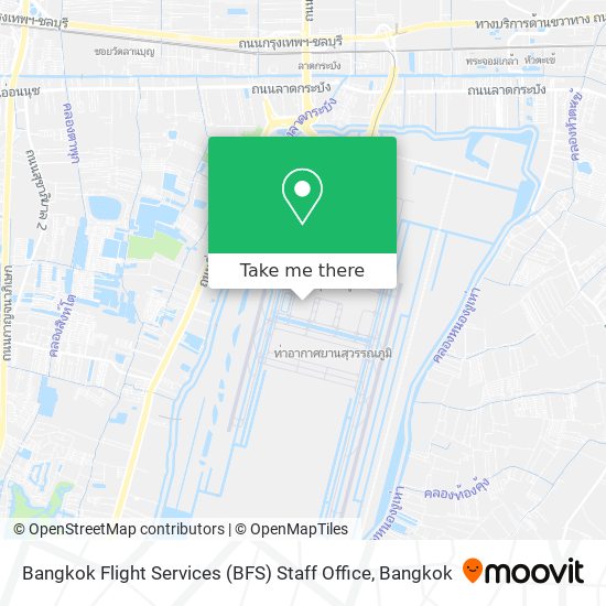 Bangkok Flight Services (BFS) Staff Office map