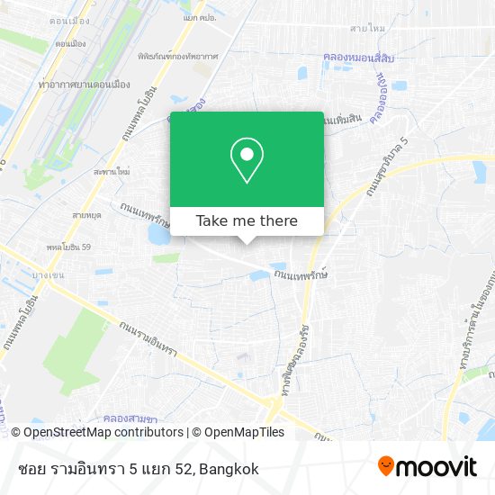 ซอย รามอินทรา 5 แยก 52 map