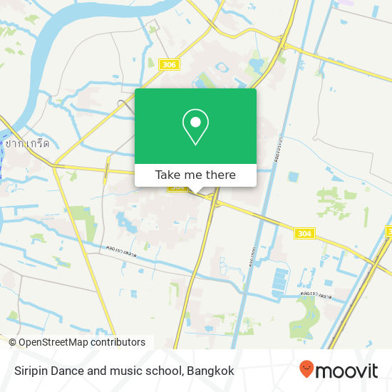 Siripin Dance and music school map