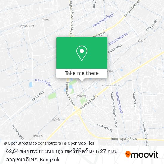 62,64 ซอยพระยามนธาตุราชศรีพิจิตร์ แยก 27 ถนนกาญจนาภิเษก map