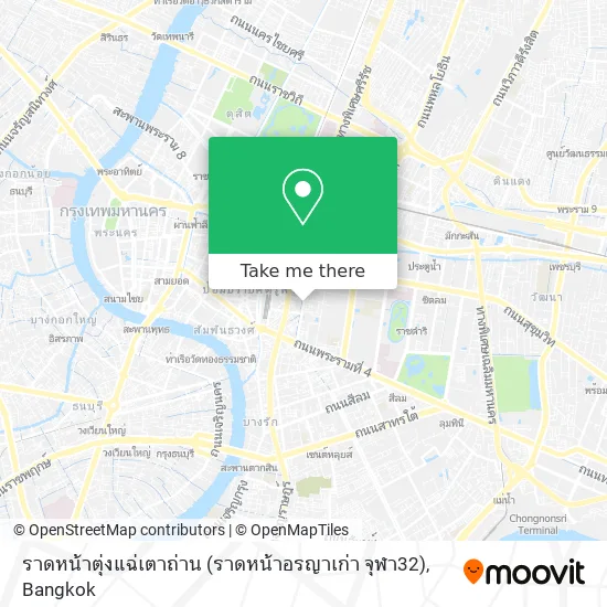 ราดหน้าตุ่งแฉ่เตาถ่าน (ราดหน้าอรญาเก่า จุฬา32) map