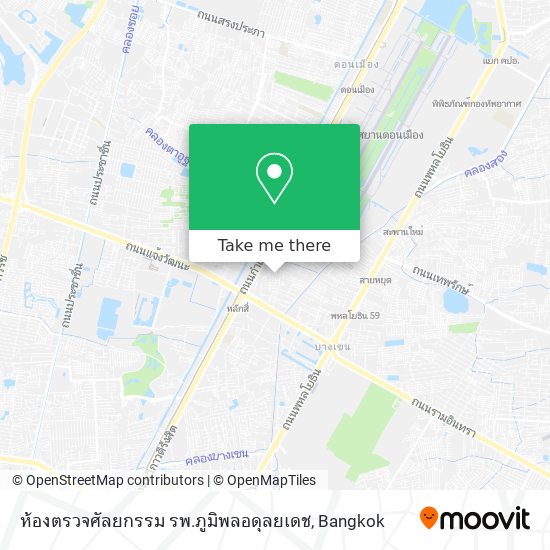 ห้องตรวจศัลยกรรม รพ.ภูมิพลอดุลยเดช map