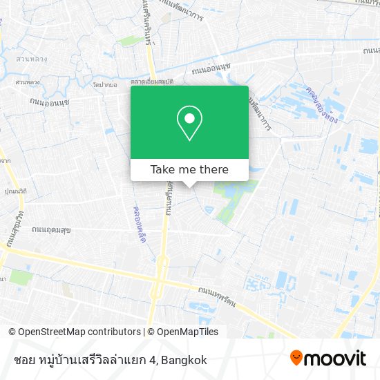 ซอย หมู่บ้านเสรีวิลล่าแยก 4 map