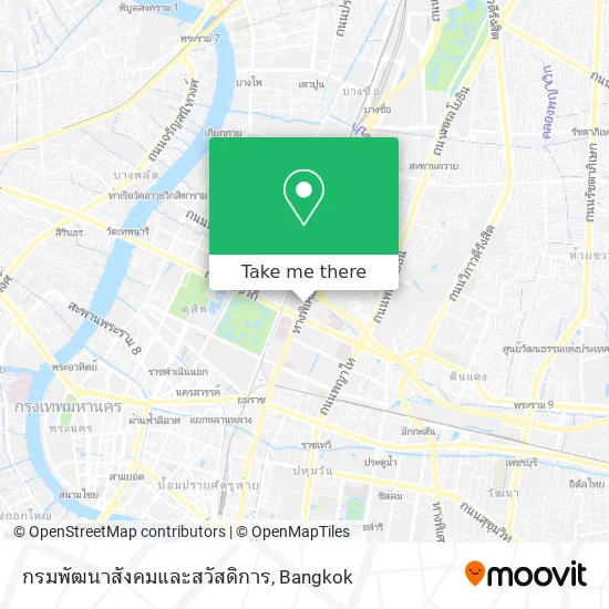 กรมพัฒนาสังคมและสวัสดิการ map