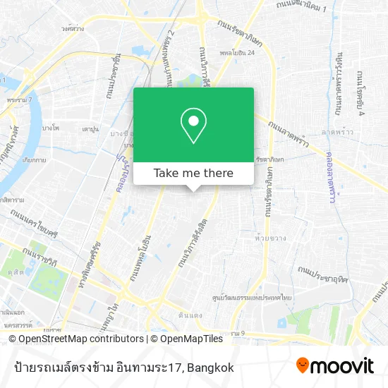 ป้ายรถเมล์ตรงข้าม อินทามระ17 map