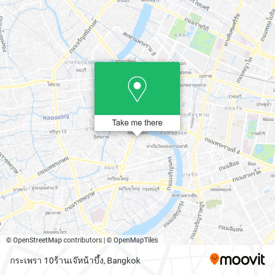 กระเพรา 10ร้านเจ๊หน้าบึ้ง map