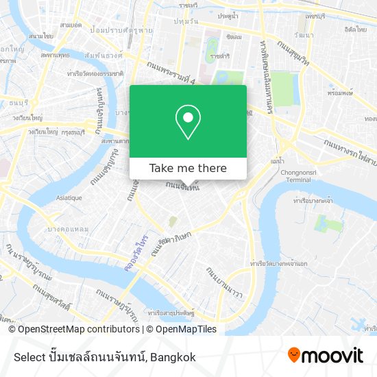 Select ปั๊มเชลล์ถนนจันทน์ map